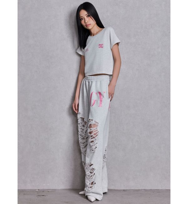 GYDA「GYDA&times;DC ダメージSPARKLE LOGOスウェットパンツ」|その他|