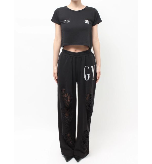 GYDA「GYDA&times;DC ダメージSPARKLE LOGOスウェットパンツ」|その他|