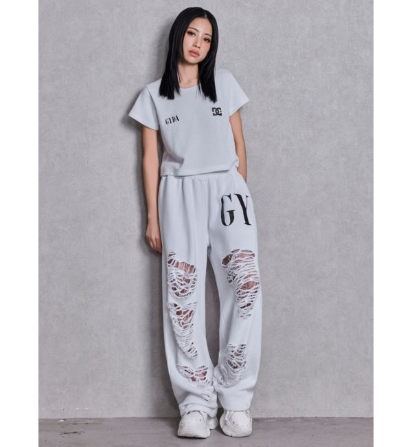 GYDA「GYDA&times;DC ダメージSPARKLE LOGOスウェットパンツ」|その他|
