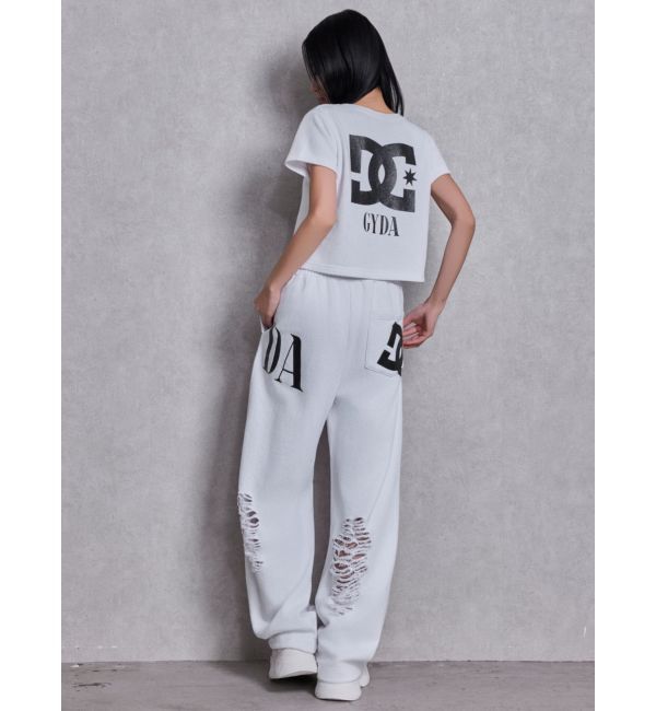 GYDA「GYDA&times;DC ダメージSPARKLE LOGOスウェットパンツ」|その他|