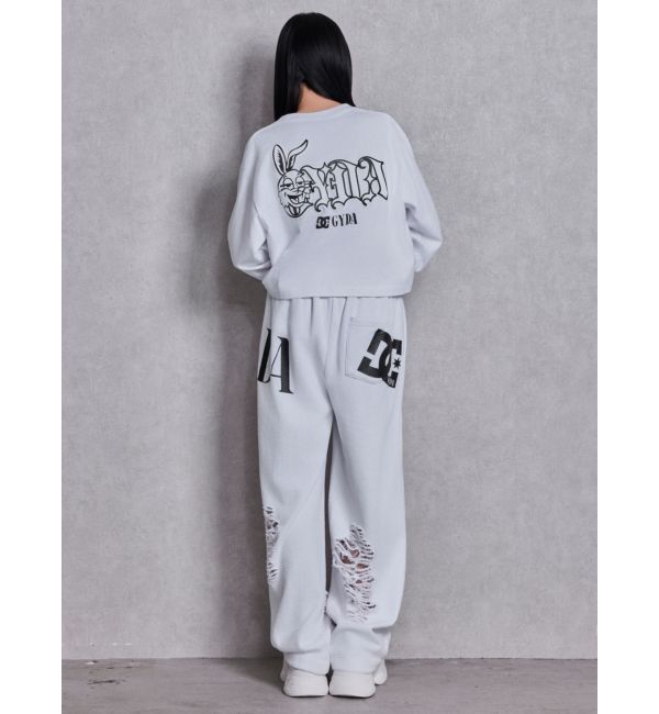 GYDA「GYDA&times;DC ダメージSPARKLE LOGOスウェットパンツ」|その他|