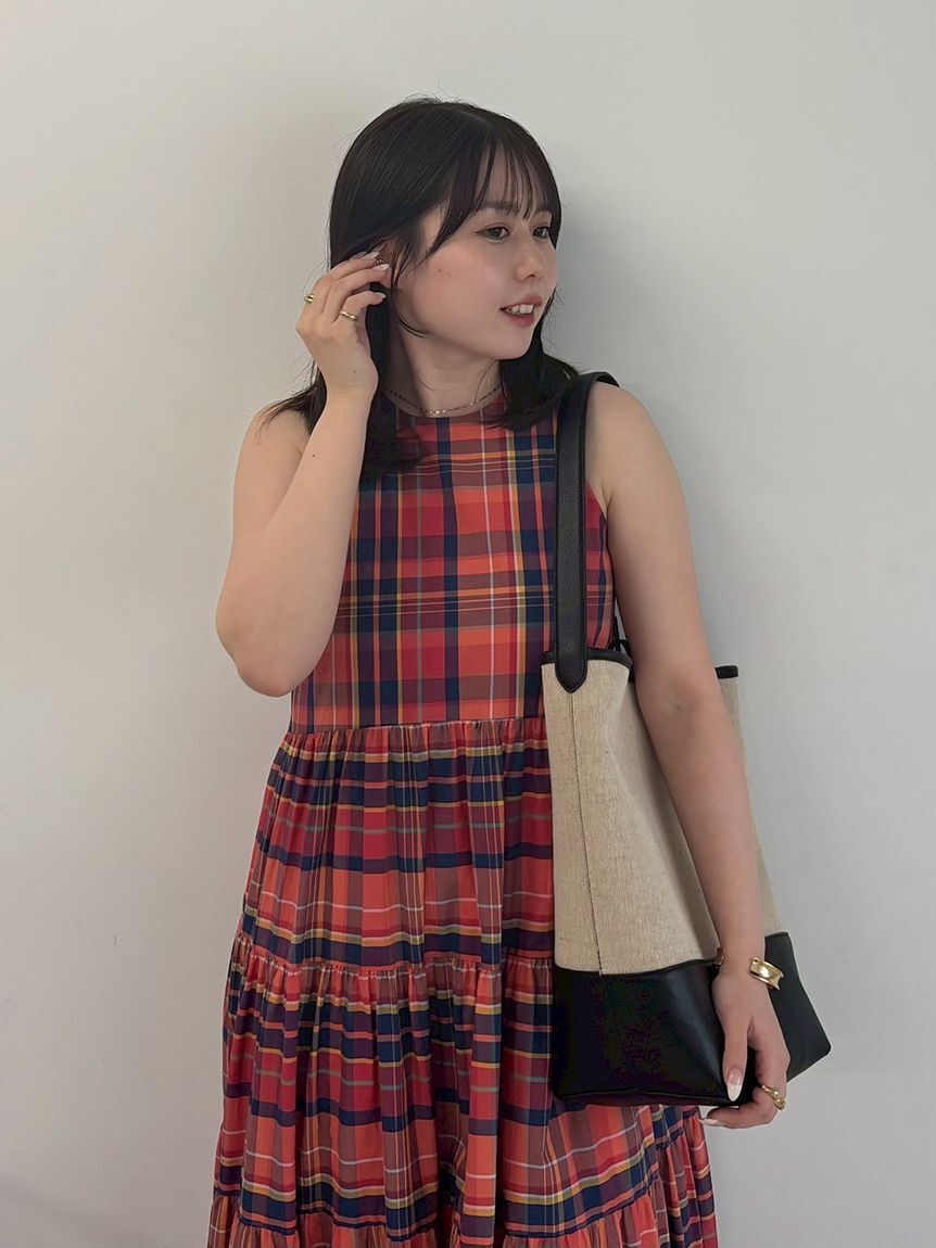 Mila Owen「【ウォッシャブル】クルーネックアメスリティアードロングワンピース」|ワンピース|