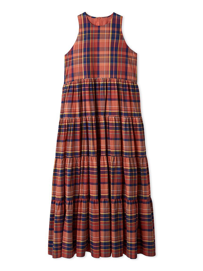 Mila Owen「【ウォッシャブル】クルーネックアメスリティアードロングワンピース」|ワンピース|