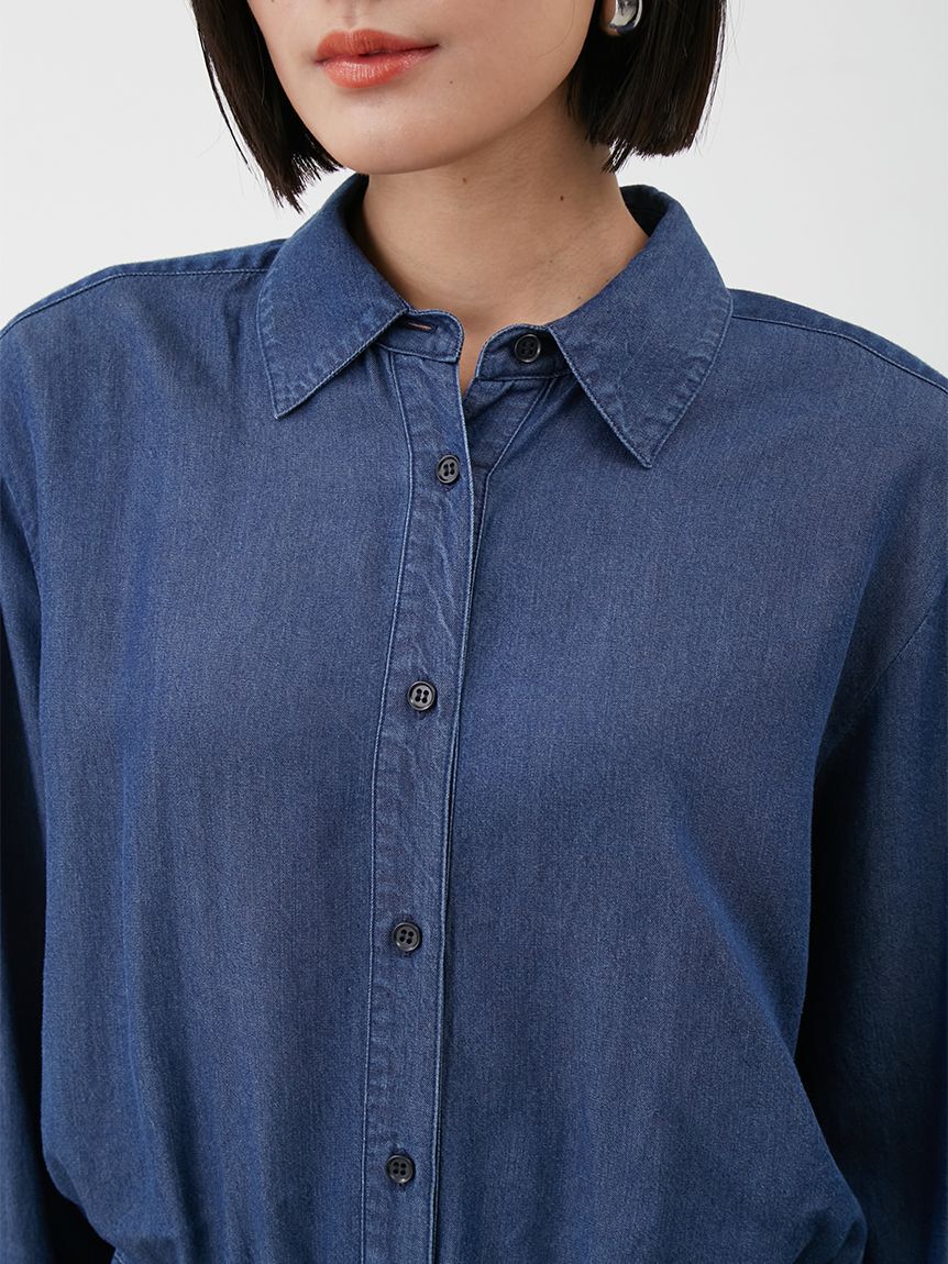 Mila Owen「ウエストゴムシャツオールインワン」|オールインワン|