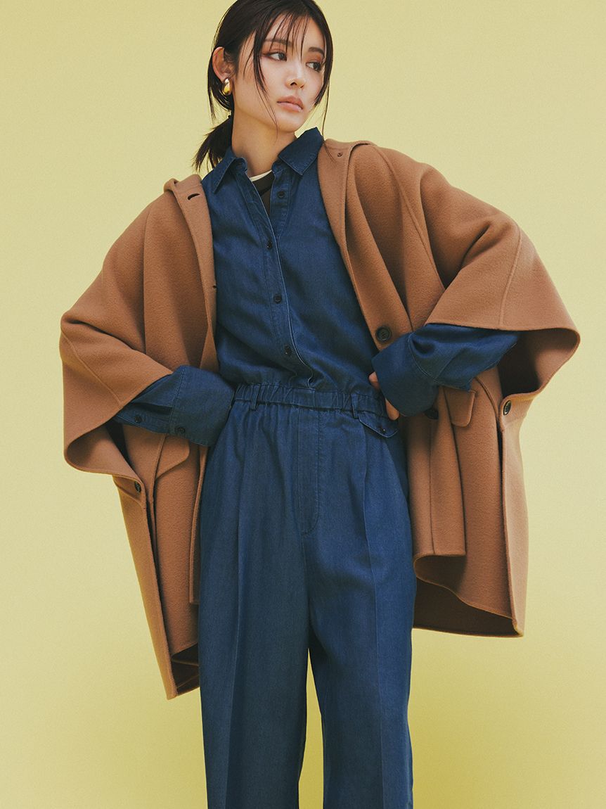 Mila Owen「ウエストゴムシャツオールインワン」|オールインワン|IND