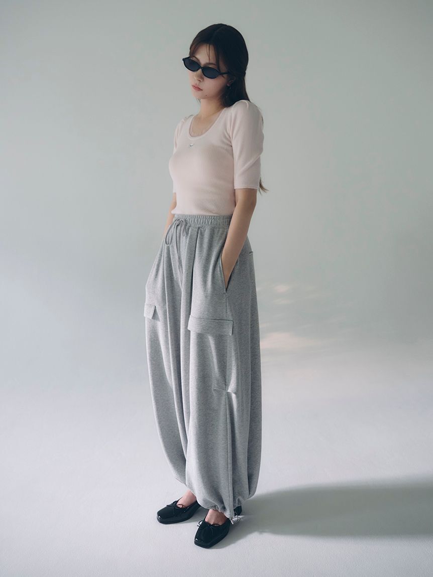 SNIDEL「ワイドデザインパンツ」|チノ|