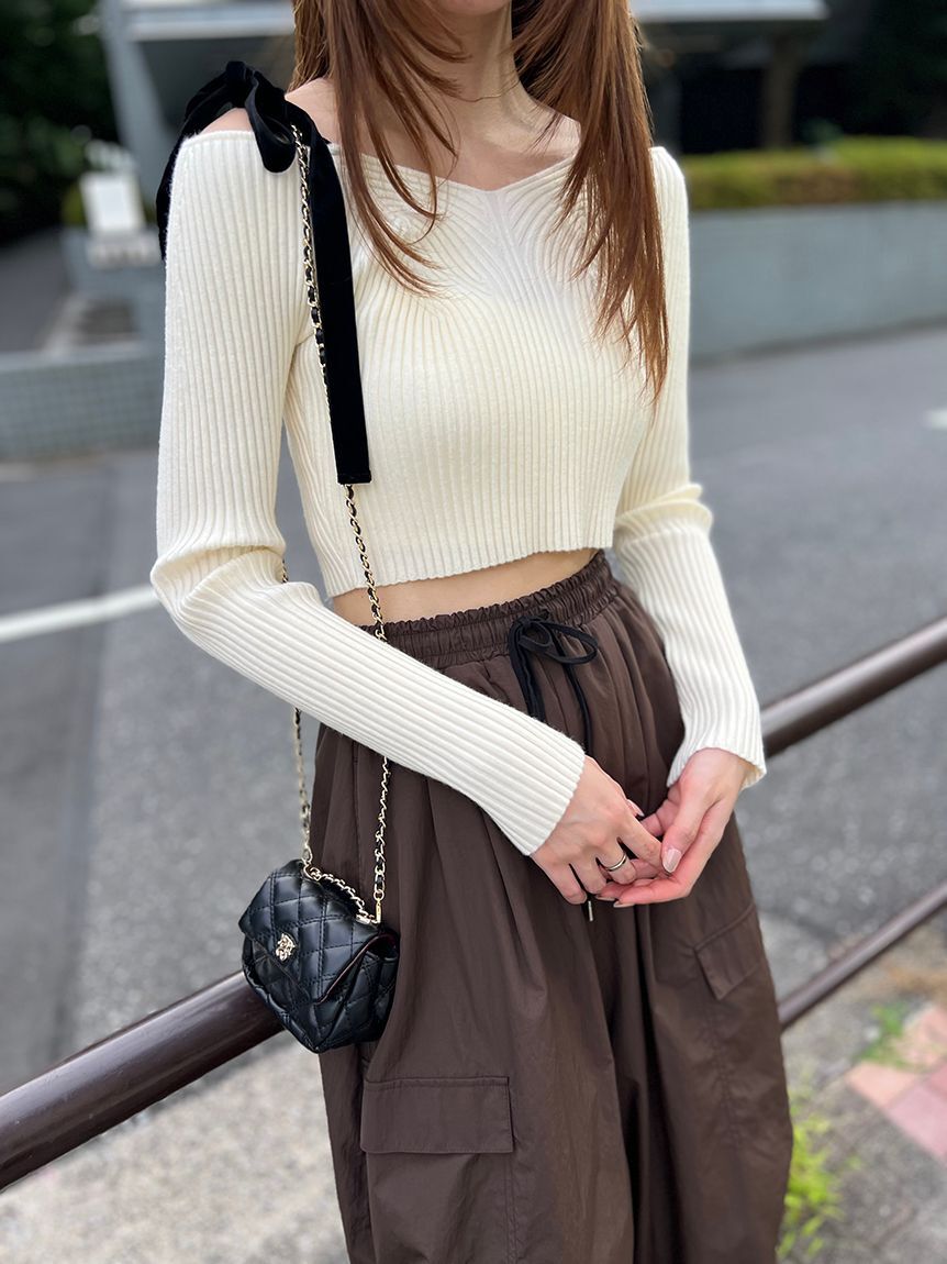 SNIDEL「ワイドデザインパンツ」|チノ|