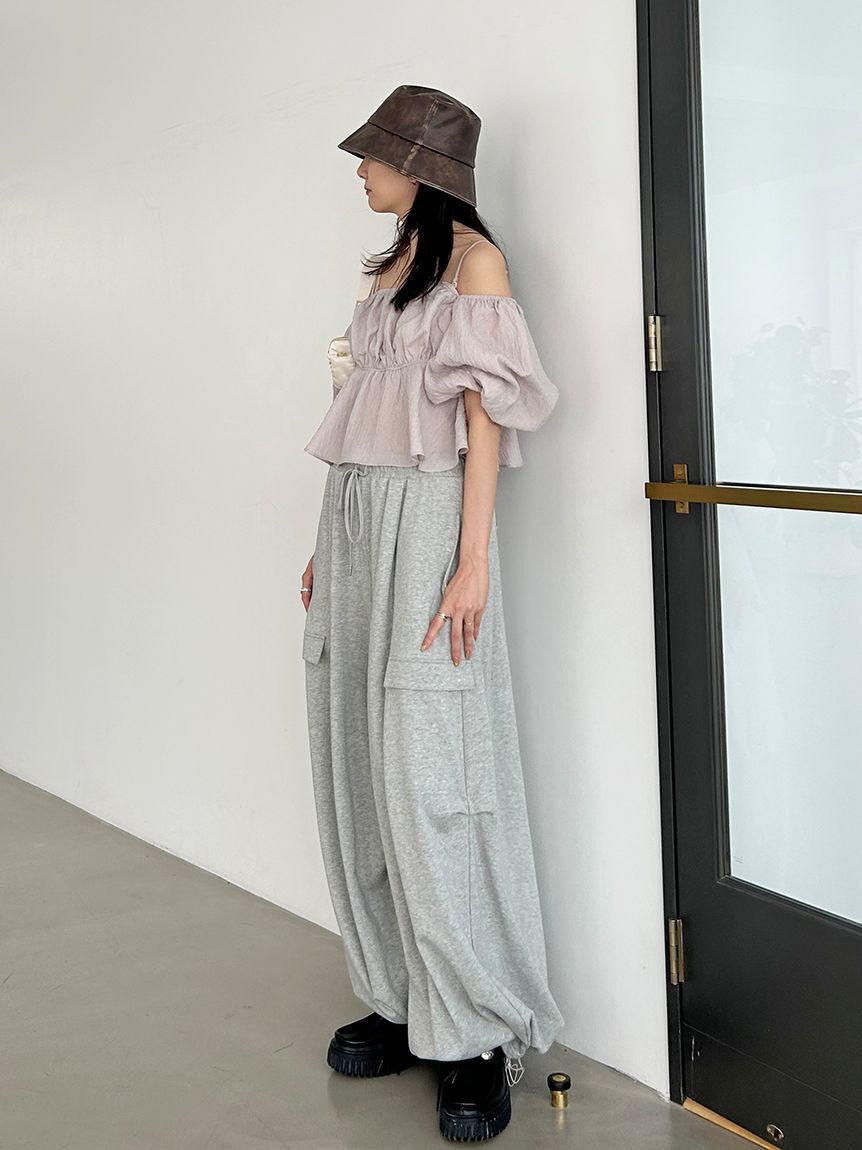 SNIDEL「ワイドデザインパンツ」|チノ|