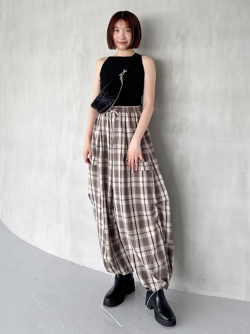 SNIDEL「ワイドデザインパンツ」|チノ|