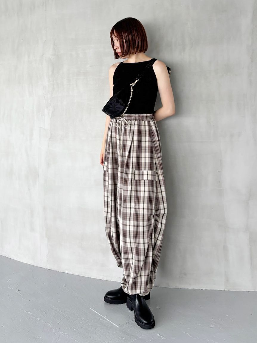 SNIDEL「ワイドデザインパンツ」|チノ|