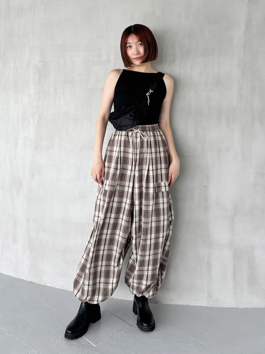 SNIDEL「ワイドデザインパンツ」|チノ|