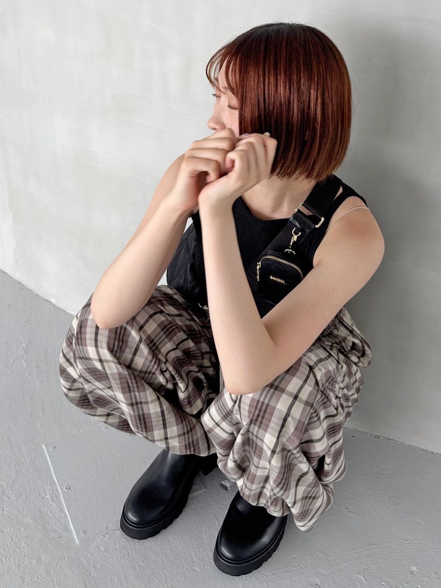 SNIDEL「ワイドデザインパンツ」|チノ|