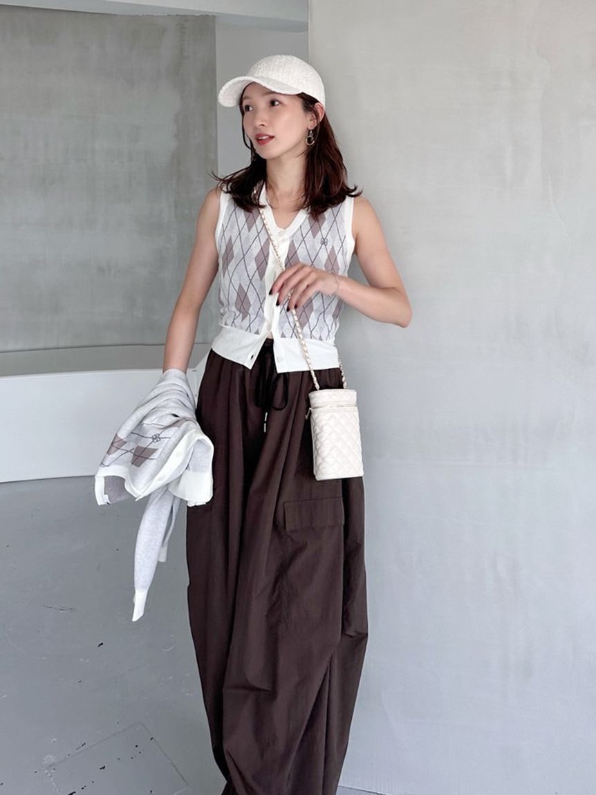 SNIDEL「ワイドデザインパンツ」|チノ|