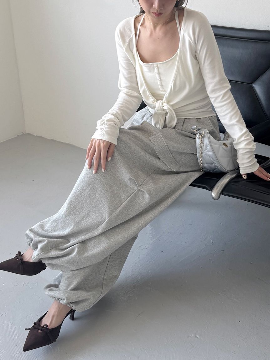 SNIDEL「ワイドデザインパンツ」|チノ|