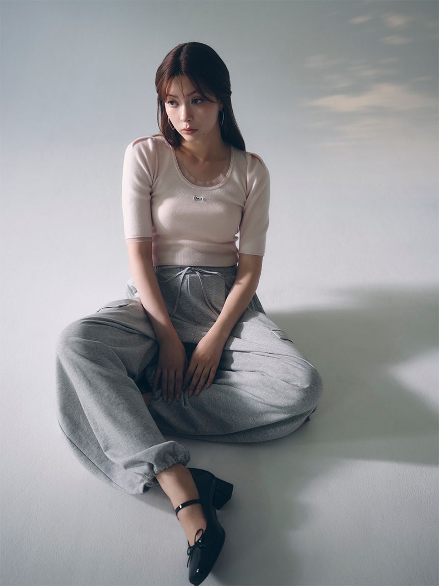 SNIDEL「ワイドデザインパンツ」|チノ|