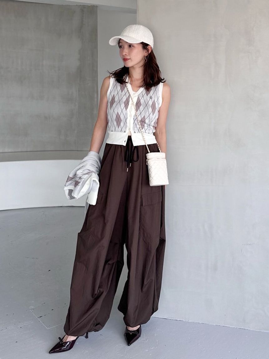 SNIDEL「ワイドデザインパンツ」|チノ|BRW