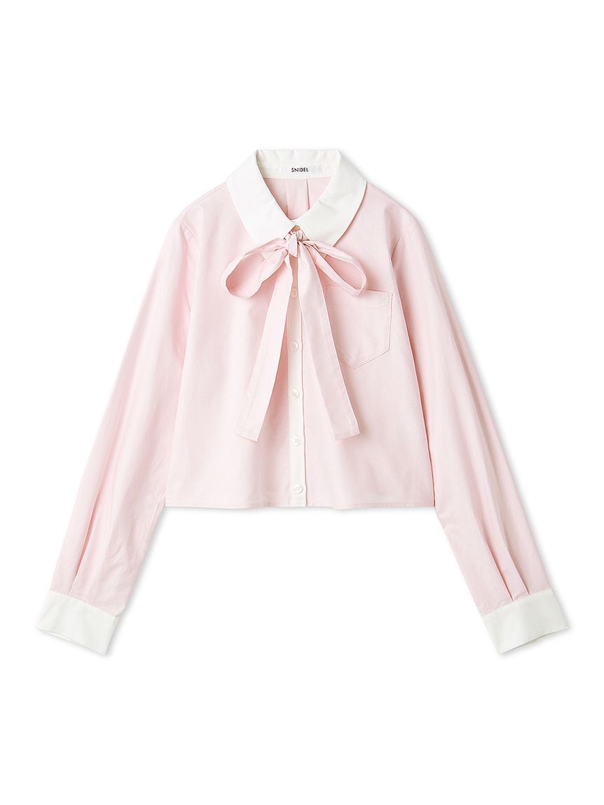 SNIDEL「バリエクロップドシャツ」|シャツ・ブラウス|PNK