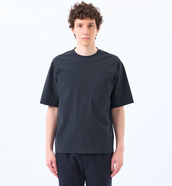 MACKINTOSH PHILOSOPHY「ドライフラットストレッチ クルーネック五分袖ポケT」|Tシャツ・カットソー|