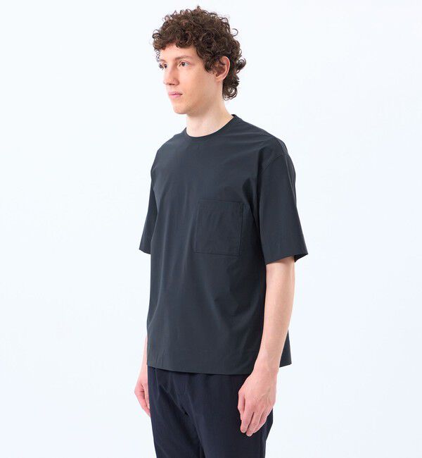 MACKINTOSH PHILOSOPHY「ドライフラットストレッチ クルーネック五分袖ポケT」|Tシャツ・カットソー|