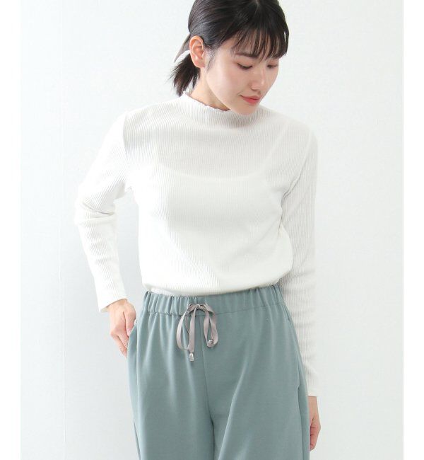 ikka「サンカクテレコ長袖T」|Tシャツ・カットソー|オフホワイト