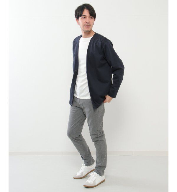 IKKA LOUNGE「【イージーケア／シワ軽減】イージーケアストレッチカーデジャケット【接触冷感／UVカット】ＪＫＴ」|Tシャツ・カットソー|