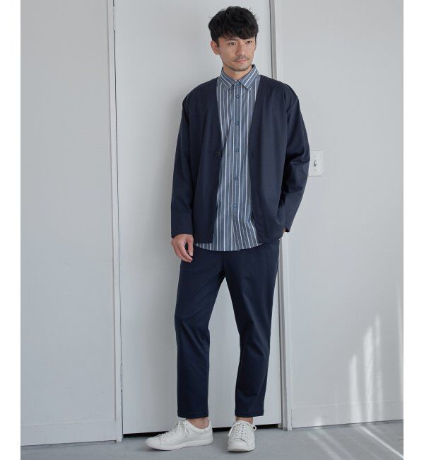 IKKA LOUNGE「【イージーケア／シワ軽減】イージーケアストレッチカーデジャケット【接触冷感／UVカット】ＪＫＴ」|Tシャツ・カットソー|