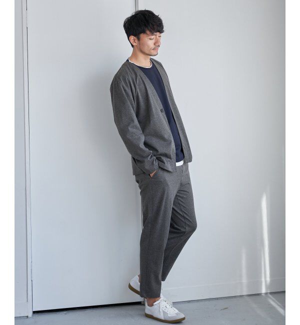 IKKA LOUNGE「【イージーケア／シワ軽減】イージーケアストレッチカーデジャケット【接触冷感／UVカット】ＪＫＴ」|Tシャツ・カットソー|