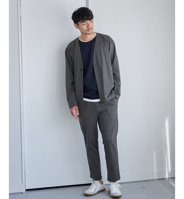 IKKA LOUNGE「【イージーケア／シワ軽減】イージーケアストレッチカーデジャケット【接触冷感／UVカット】ＪＫＴ」|Tシャツ・カットソー|