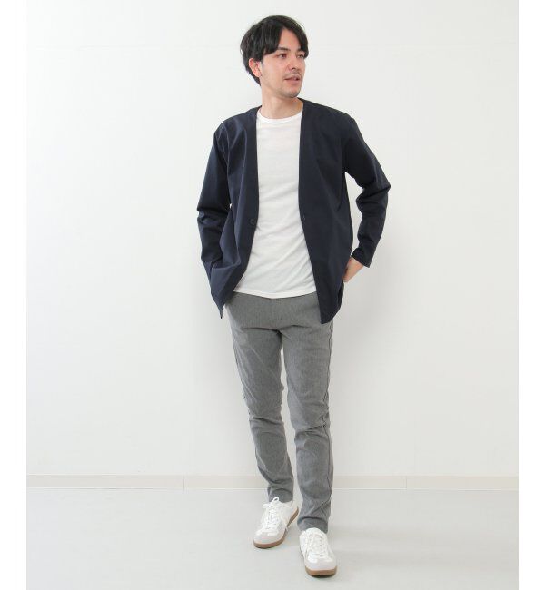 IKKA LOUNGE「【イージーケア／シワ軽減】イージーケアストレッチカーデジャケット【接触冷感／UVカット】ＪＫＴ」|Tシャツ・カットソー|