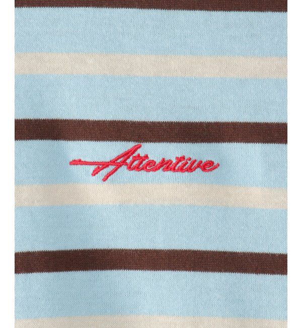 ikka kids「6分袖ボーダーゆるTシャツ（120~160cm）」|Tシャツ・カットソー|