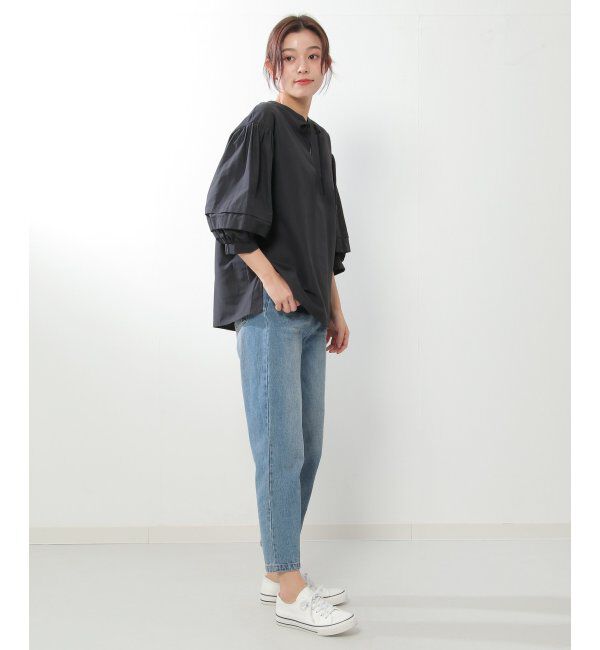 ikka「袖タックスキッパーブラウス」|シャツ・ブラウス|