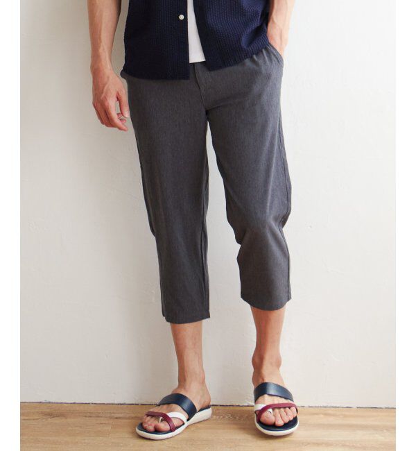 ikka「SARAT イージークロップドパンツ」|その他|グレイ