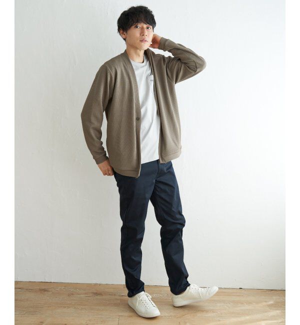 ikka「パイナップルワンボタンカーデ」|カーディガン|