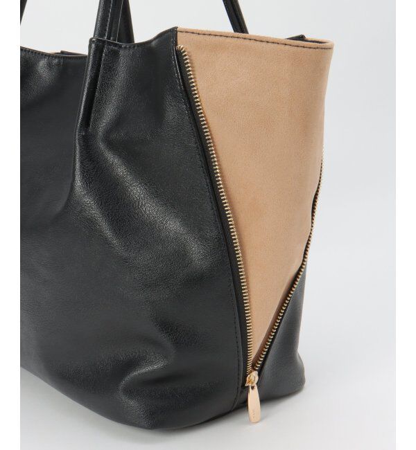 ikka「バイカラーサイド切り替えトートバッグ」|その他|