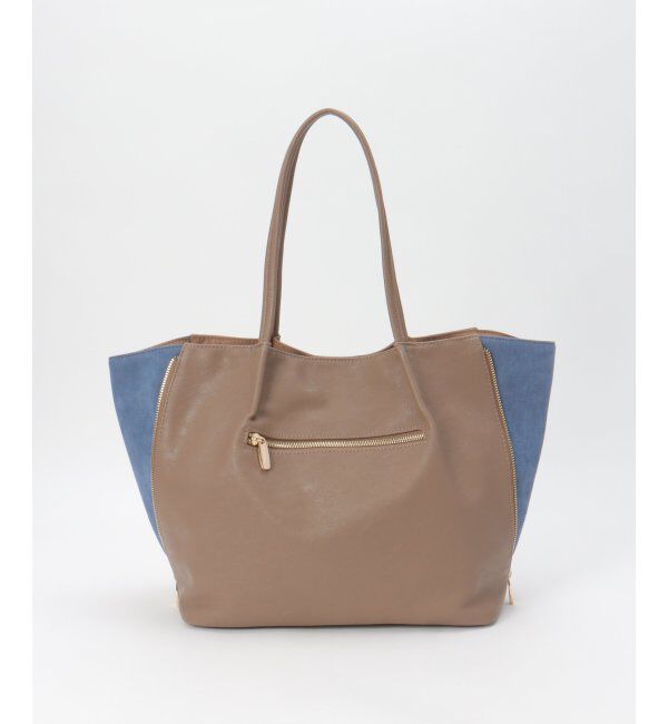 ikka「バイカラーサイド切り替えトートバッグ」|その他|