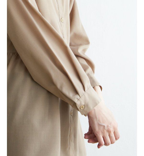ikka「ウエストギャザー切り替えシャツ」|シャツ・ブラウス|
