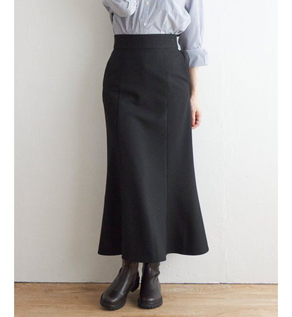 ikka「あたたか Beasystretch スカート」|スカート|ブラック