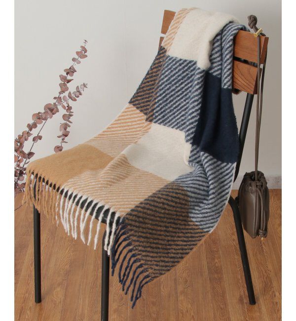 ikka「ブロックチェックマフラー」|マフラー|