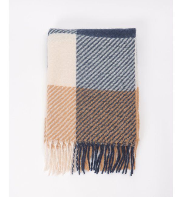 ikka「ブロックチェックマフラー」|マフラー|