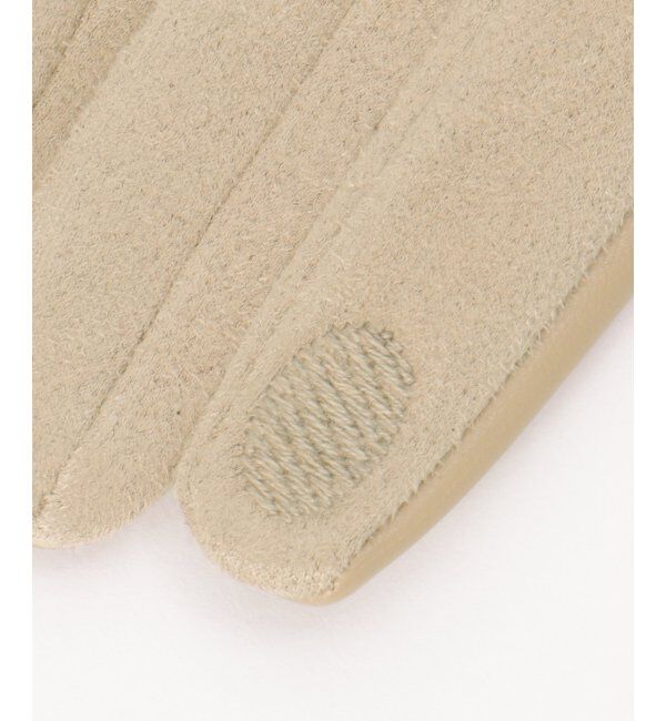 ikka「エコレザーライン入りグローブ」|手袋|