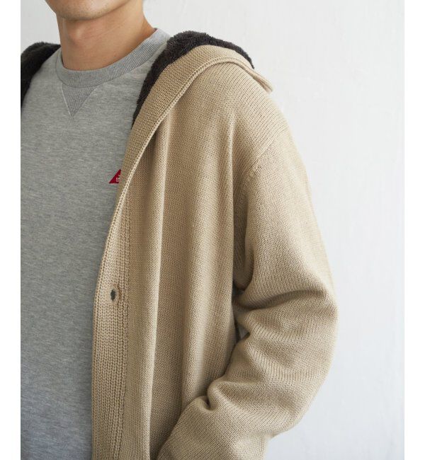 ikka「ボアフリースニットフーディガン」|その他|