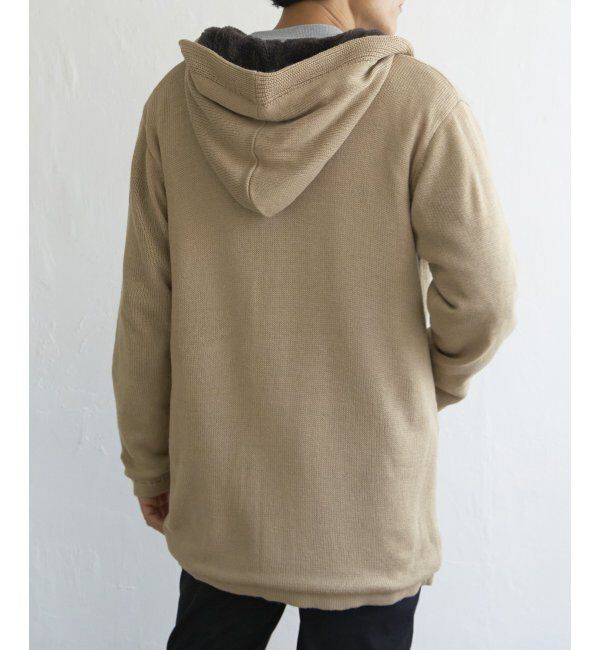 ikka「ボアフリースニットフーディガン」|その他|