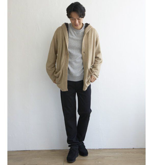 ikka「ボアフリースニットフーディガン」|その他|