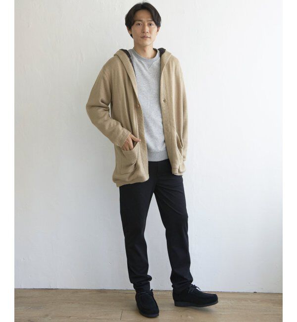 ikka「ボアフリースニットフーディガン」|その他|