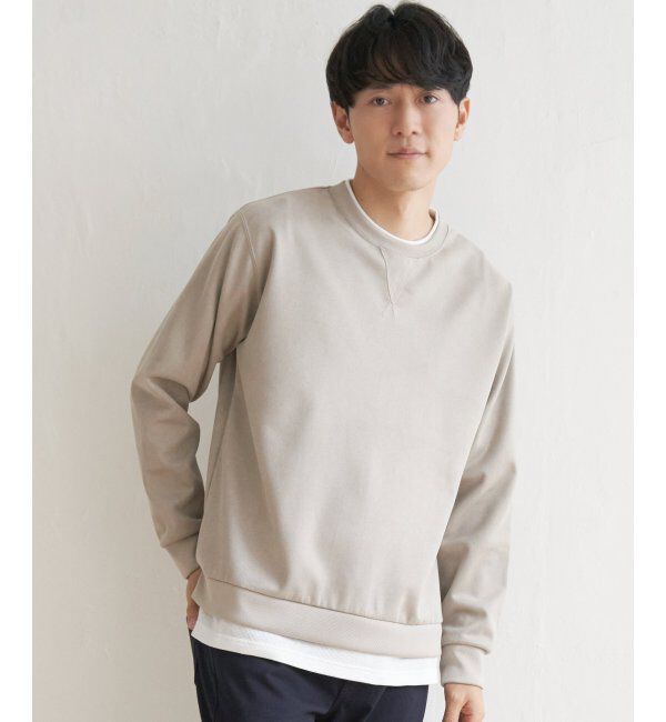 ikka「セイケツフェイクスエードレイヤード」|パーカー|ライトグレイ