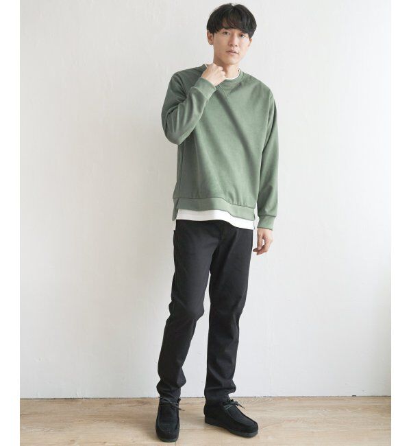 ikka「セイケツフェイクスエードレイヤード」|パーカー|