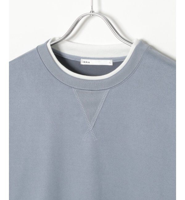 ikka「セイケツフェイクスエードレイヤード」|パーカー|