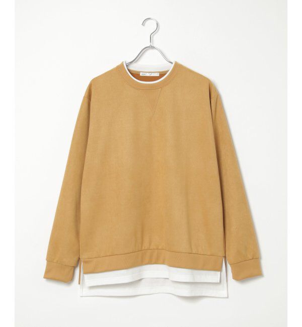 ikka「セイケツフェイクスエードレイヤード」|パーカー|