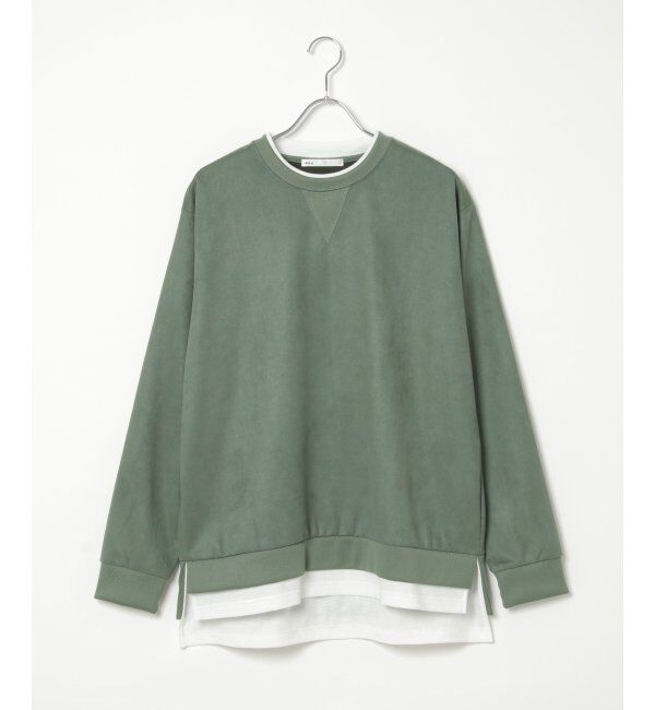 ikka「セイケツフェイクスエードレイヤード」|パーカー|