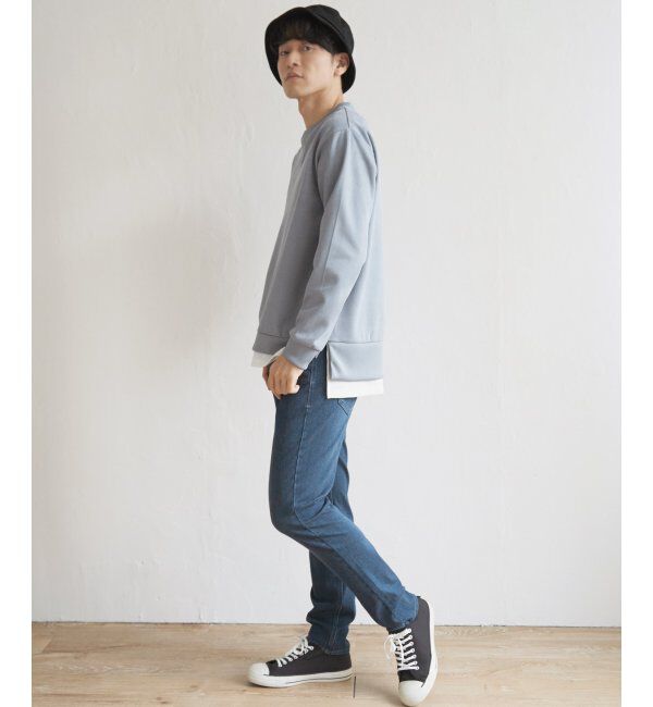 ikka「セイケツフェイクスエードレイヤード」|パーカー|